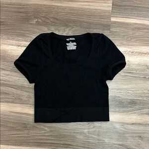 Wild Fable Classic Black Crop Top